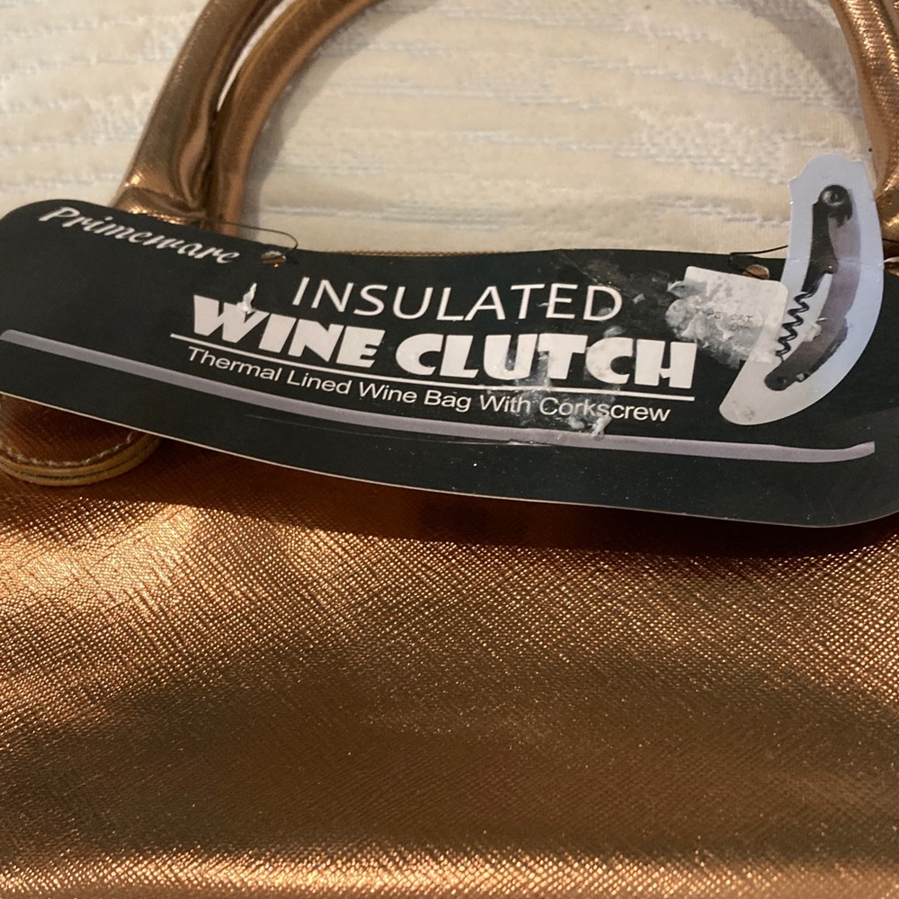 Gold Insulated Wine Clutch